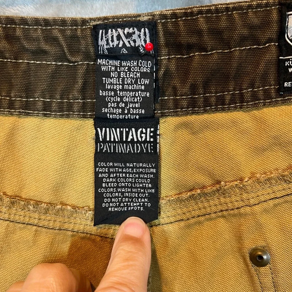 Kuhl Outkast Vintage Patina Dye Hiking Outdoor Pants Brown‎ Men's Size 40x30